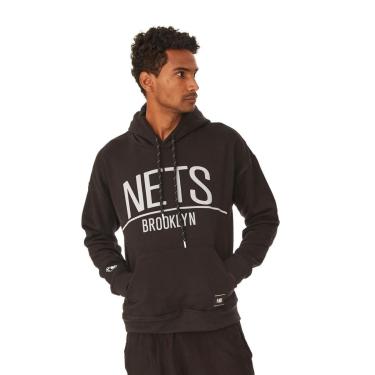 Imagem de Moletom NBA Fechado Com Capuz Brooklyn Nets Masculino-Masculino