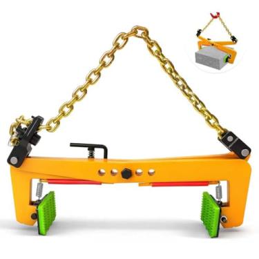 Imagem de YATOINTO Braçadeiras de elevação de laje de granito 802 kg, braçadeiras verticais de elevação de pedra com abertura de até 81 cm, braçadeiras de transporte de pedra resistente de mármore, braçadeira