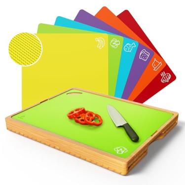 Imagem de Tábua de cortar, tábua de cortar madeira, tábua de charcutaria, dupla face, tábua de servir, cozinha, essencial, casa, aquecimento, anfitriã, presente bandeja de servir para Natal, casamento