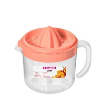 Imagem de Espremedor De Laranja Jarra Suco 1l Sanremo Rosa Branco