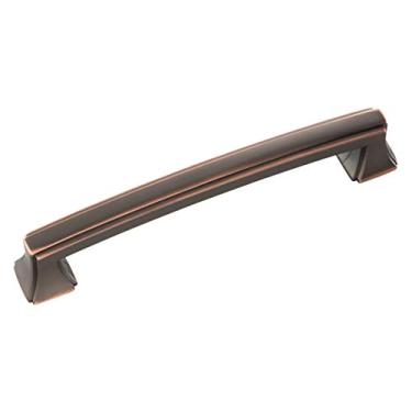 Imagem de Hickory Hardware Coleção P3233-OBH-10B Ponte Puxador 5-1/16 polegadas (128 mm) Bronze polido a óleo central em destaque 10 cada