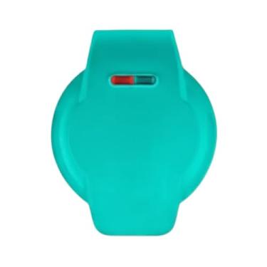 Imagem de Máquina De Donuts Elétrica Portátil Rápida E Prática Antiaderrente 110V Assa 7 Mini Rosquinhas Confeitaria Premium (Azul Turquesa)