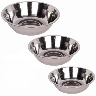 Imagem de Tigela Bowl Gourmet Inox Saladeira Conjunto Cozinha