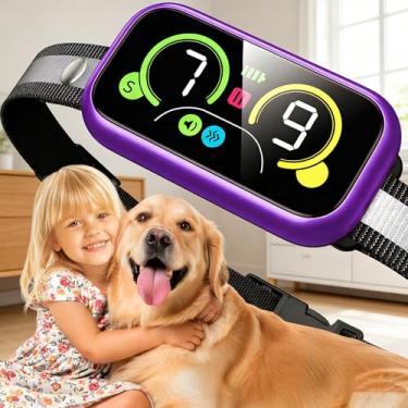 Imagem de Kollgux Coleira de latido para cães Pro, solução instantânea para latidos, dispositivo inteligente antilatido com 4 modos de correção, coleira de latido de ação rápida para cães grandes, médios e