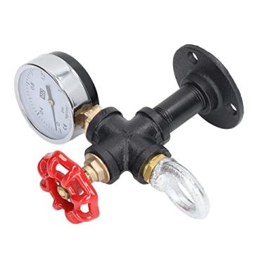 Imagem de GLOGLOW Rack de Gancho de Prateleira, Ferro, Resistente, Estilo Rústico, Montado na Parede para Casa, Escritório, café Industrial Pipe Coat Nan (A)