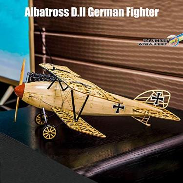 Imagem de Modelo de Avião Estático Madeira 1 15 Dancing Wings Hobby VS02 Réplica Kit Albatross Artesanato Decoração para Crianças e Adultos