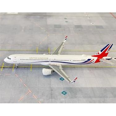 Imagem de PandaModel British Air Force for Airbus A321neo G-XATW 1/400 DIECAST Aircraft Pre-Built Model