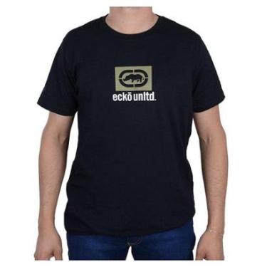 Imagem de Camiseta Masculina Ecko Unltd MC Casual Preta - EK10-Masculino