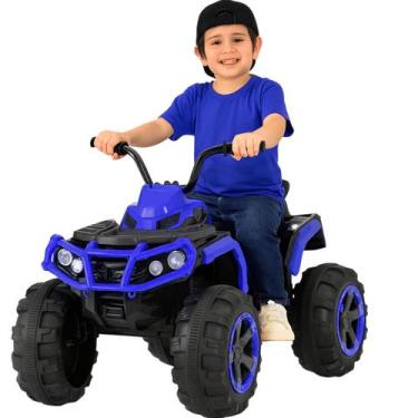 Imagem de Quadriciclo Elétrico Infantil Bang Toys Bravo G4 Azul 12V