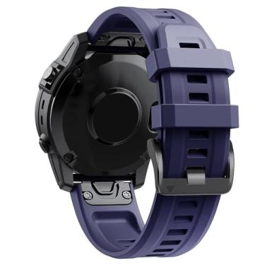 Imagem de ANZOAT 26 22 mm Pulseira de relógio para Garmin Fenix 7 7X 6 6X Pro 5 5XPlus 3HR Fenix7 silicone liberação rápida relógio inteligente pulseira de pulso fácil (Cor: J, Tamanho: 26mm Descent Mk1 MK2)