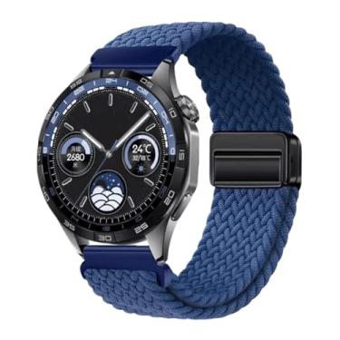 Imagem de KGFCE Pulseira respirável de nylon de 22 mm e 20 mm para Huawei Watch GT4/Pro 46 mm/GT3/GT2 2e para Samsung Watch 6/5/4/3/Gear S3, For other 22mm, Ágata