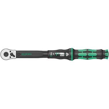 Imagem de Wera - 5075611001 Chave de torque B 2 com catraca reversível, 9,5 mm x 20 – 100 Nm, preto/verde