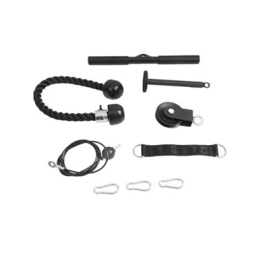 Imagem de Dioche de Polia de Elevação DIY de Cabo Máquina para Serviço Pesado Equipamento de Ginástica Doméstica para Treino de Corpo Inteiro Treinamento de Força Bíceps Tríceps Ombros Costas (Preto)