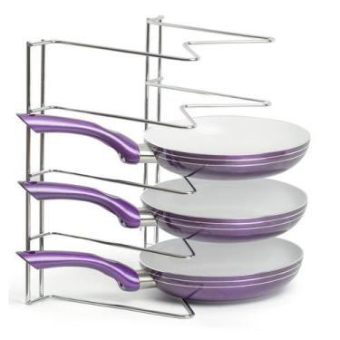 Imagem de Organizador Armário de Cozinha Porta Tampas Travessas Frigideiras Form