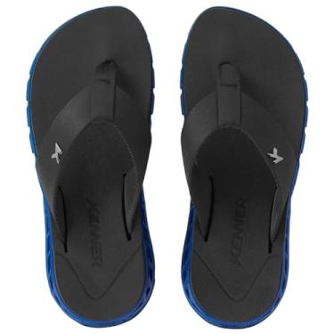 Imagem de Chinelo Kenner Rakka Preto e Azul - Masculino - 41 - Preto