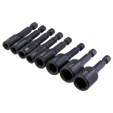 Imagem de WeiLaiKeQi Suporte para macho de rosca, adaptador para macho de rosca, conjunto de chaves de soquete de troca rápida em aço liga, 8 Unidades