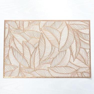 Imagem de Kit 4 ou 6 Jogos Americanos para Mesa Posta - Tapete de Mesa Elegante para Jantar e Celebrações(Quadrado Rose,6 Peças)