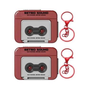 Imagem de Caixa De Música Retrô Infantil, Mini Gravador De Fita Com Pingente, Br