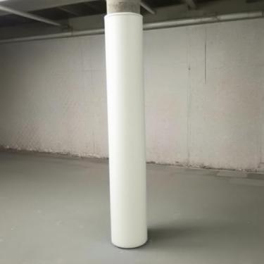 Imagem de Revestimento de estofamento de mastro branco de 2,1 m - Capa de coluna de academia e playground para cestas de basquete, serve para postes de 5 a 25 cm de diâmetro, almofada de segurança para