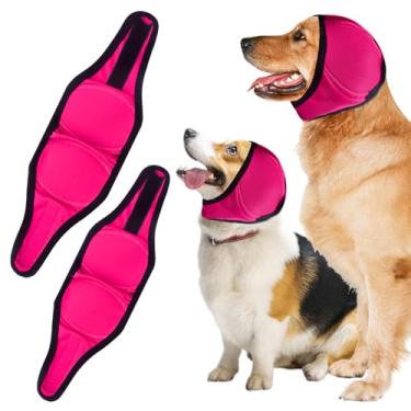 Imagem de KCMOSGI 2 protetores de ouvido para cães, proteção contra ruído, sem abas para cães, protetores de orelha de cachorro para banho, protetores de ouvido para cães para tratamento de beleza, show de