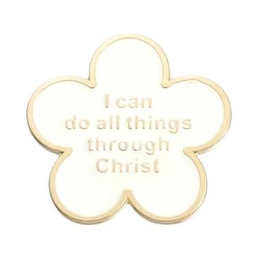 Imagem de Broche De Esmalte Com Versículos Bíblicos Cristãos, Distintivo De Lape