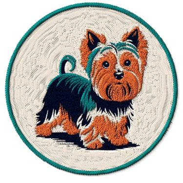 Imagem de Patch Yorkshire Terrier para roupas Yorkie Small Pup Dog – Patch bordado de ferro na jaqueta – Remendos de tecido para lembranças, roupas e presentes para amantes de animais ID45095