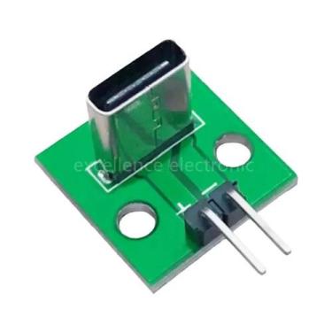 Imagem de Conector Tipo C Macho E Fêmea Para Teste De Placa PCB, 90 Graus Vertic