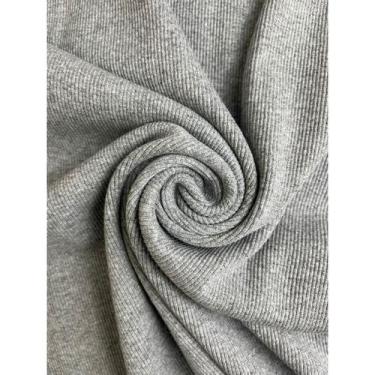 Imagem de Tecido Punho de Roupa Ribana Retalho Malha Canelada Tubular - Demodê A