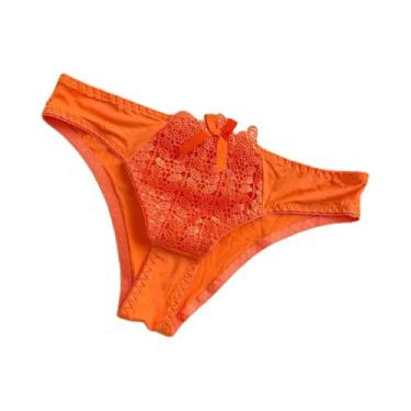 Imagem de Calcinhas De Renda De Cintura Baixa Para Mulheres, Cor Sólida, Sexy E 