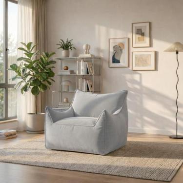 Imagem de Puff Poltrona Arya Design Moderno Em Tecido Premium Sofá Na Caixa, Cin
