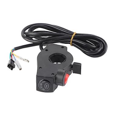 Imagem de CUOFYUNL E‑Bike acelerador de quatro luzes do polegar médio display LCD Interruptor de alimentação de tensão da bateria para veículo elétrico