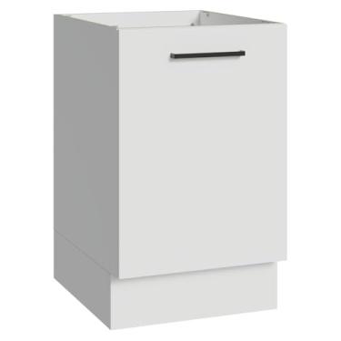 Imagem de Balcão de Cozinha 50cm 1 Porta (sem Tampo) Branco Agata Madesa