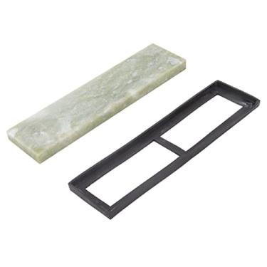 Imagem de Conjunto profissional de pedra de amolar, kit de pedra de afiar eficiente de alta dureza para facas de cozinha, tesouras, material de jade 5x20cm (10.000 grãos)