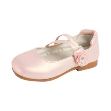 Imagem de Sapatos Casuais De Couro Floral Para Meninas Princesas, Calçados Infan