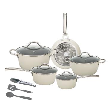 Imagem de Jogo de Panelas 8 Peças Cerâmica Prime Off White Neuhaus