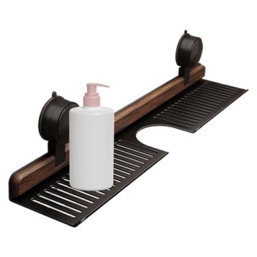 Imagem de Prateleira de chuveiro com sucção | Prateleira de banheiro com | Suporte resistente sem perfuração para cozinha, apartamento, dormitório, trailer, banheiro