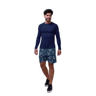 Imagem de Camiseta Manga Longa Com Proteção UV FPS50 - AST Store, G, Azul marinh