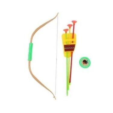 Imagem de Kit Arco e Flecha Infantil - Brinquedo Seguro e Completo - Genérico