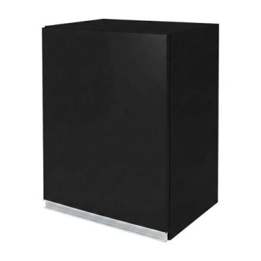 Imagem de Armário Aéreo Multiuso Lux 40cm 100%MDF 01 Porta Preto - Desk Design