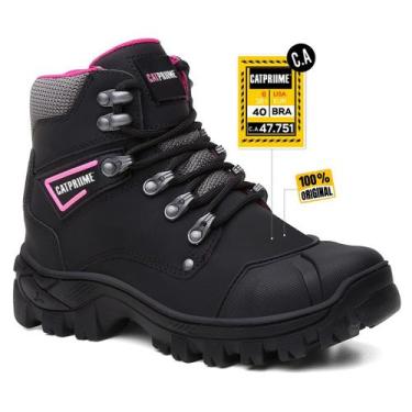 Imagem de Bota Botina Feminina De Segurança Trabalho Epi Com C.a Com Palmilha em