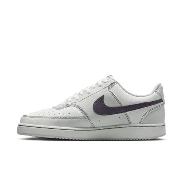 Imagem de Nike Tênis feminino Court Vision Low Next Nature, Cinza grande/uva escura-branco-antracite, 34