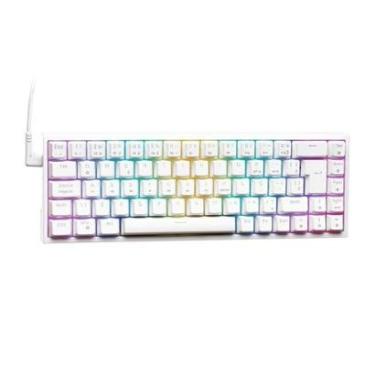 Imagem de Teclado Mecânico Gamer KBM! GAMING TG700, Branco, 65% e ABNT2, RGB, Switch Gateron Red - KGTG700BRVR-Unissex
