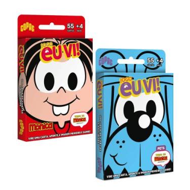 Imagem de Jogo Eu Vi! Turma da Mônica Sortido e Unitário 55 Cartas Copag - 36726