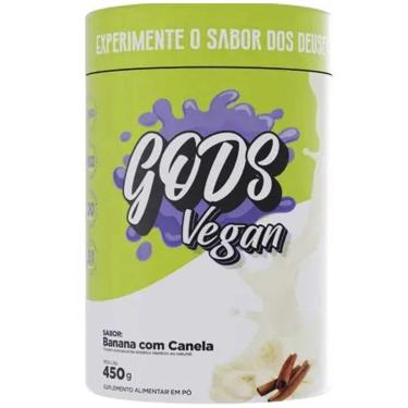 Imagem de Whey Protein Vegano Gods Vegan Ervilha 450g Banana c/ Canela-Unissex