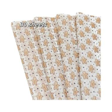 Imagem de Papel De Embalagem De Presente De Natal Com Estampa De Biscoito De Gen