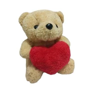 Imagem de Urso De Pelúcia Kawaii Em Forma De Coração De 20cm, Presente De Dia Do