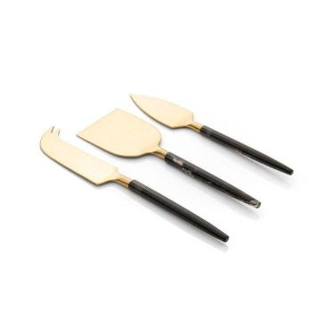 Imagem de Conjunto De Talheres Copa E Cia Para Queijo 3 Peças Garbo Stone Slim