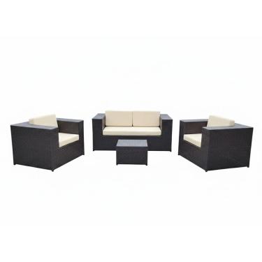 Imagem de Conjunto de Sofá Quadrado Fibra Varanda Jardim Área Externa 