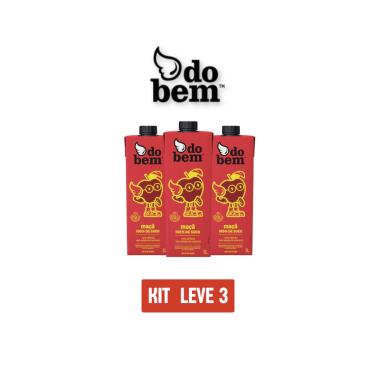 Imagem de Suco De Maça 100% Do Bem 1L - Kit 3 Unidades
