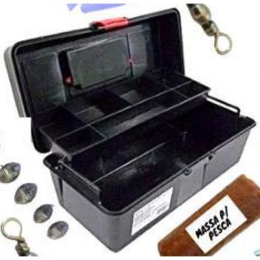 Imagem de Kit Pescaria Iniciante Maleta Linha Anzol 70+ Itens